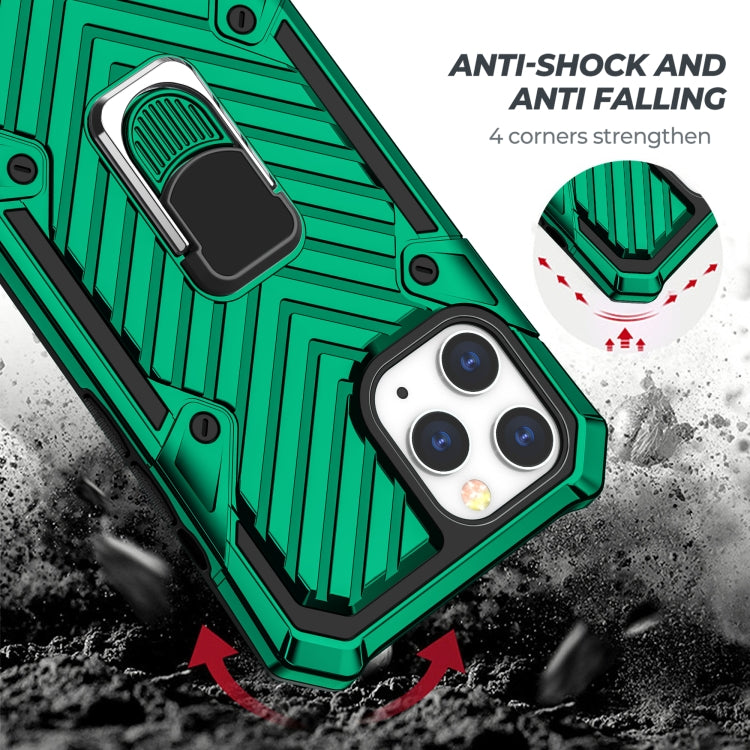 For iPhone 13 Pro Max Cool Armor PC + TPU Shockproof Case with 360 Degree Rotation Ring Holder