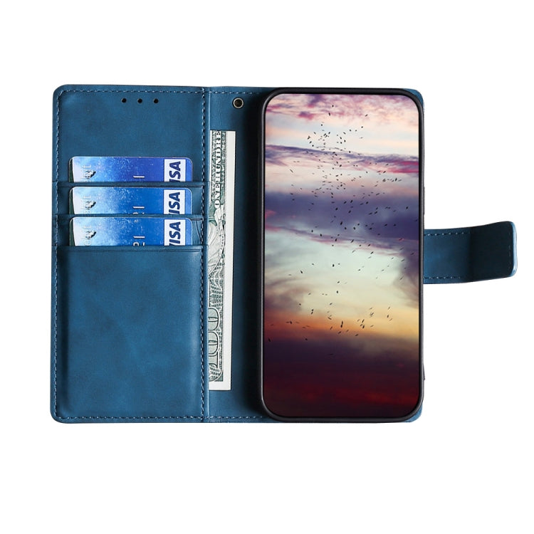 For OPPO R17 Skin Feel Crocodile Texture Magnetic Clasp Horizontal Flip PU Leather Case with Holder & Card Slots & Wallet