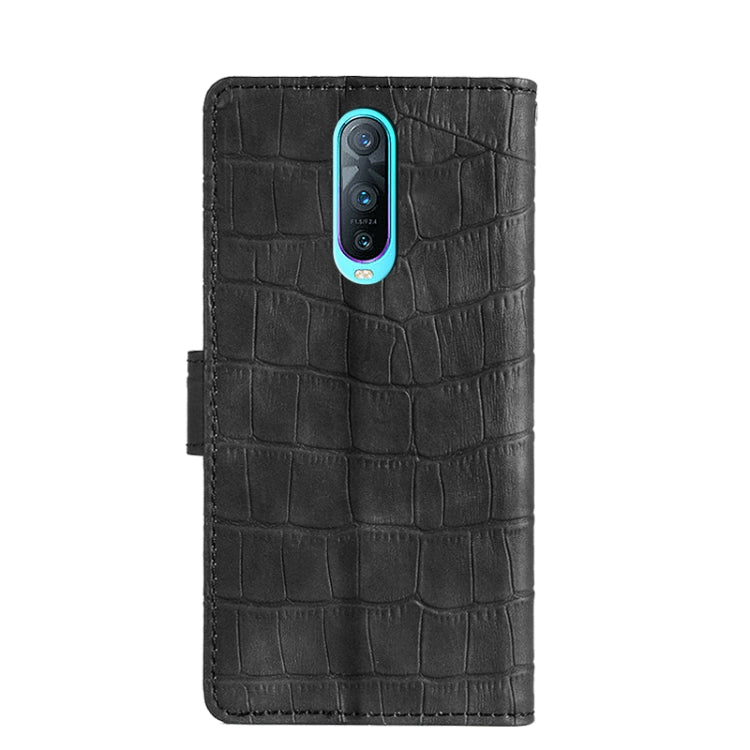 For OPPO R17 Pro Skin Feel Crocodile Texture Magnetic Clasp Horizontal Flip PU Leather Case with Holder & Card Slots & Wallet