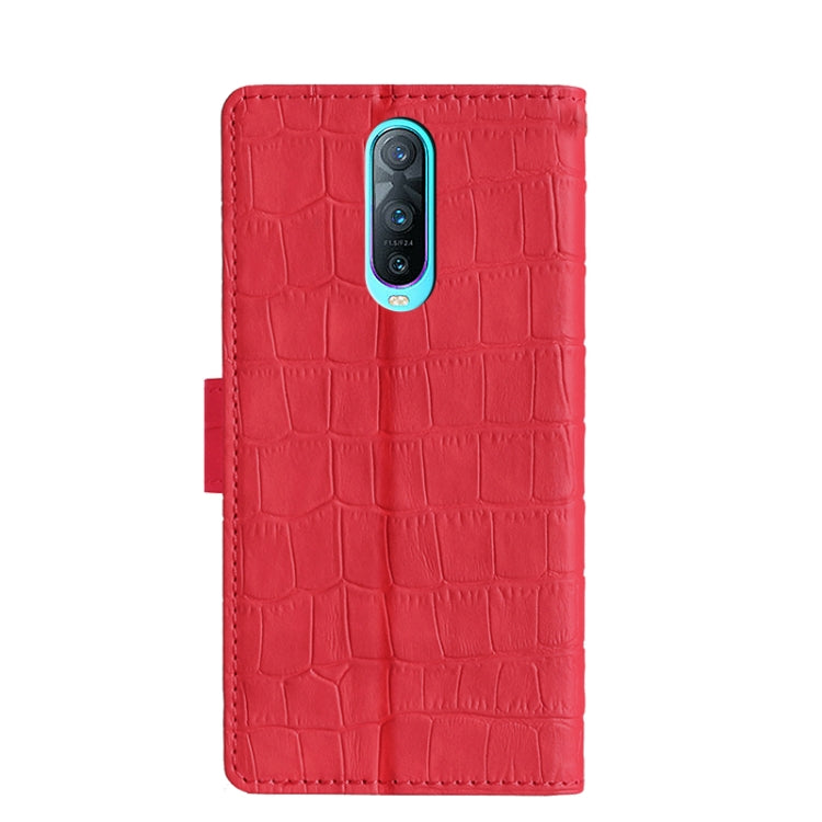 For OPPO R17 Pro Skin Feel Crocodile Texture Magnetic Clasp Horizontal Flip PU Leather Case with Holder & Card Slots & Wallet