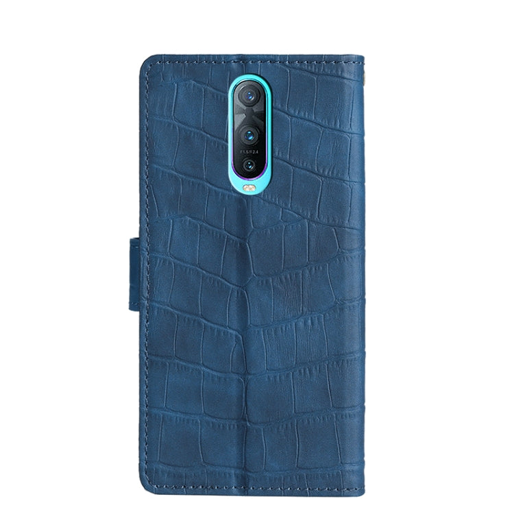 For OPPO R17 Pro Skin Feel Crocodile Texture Magnetic Clasp Horizontal Flip PU Leather Case with Holder & Card Slots & Wallet