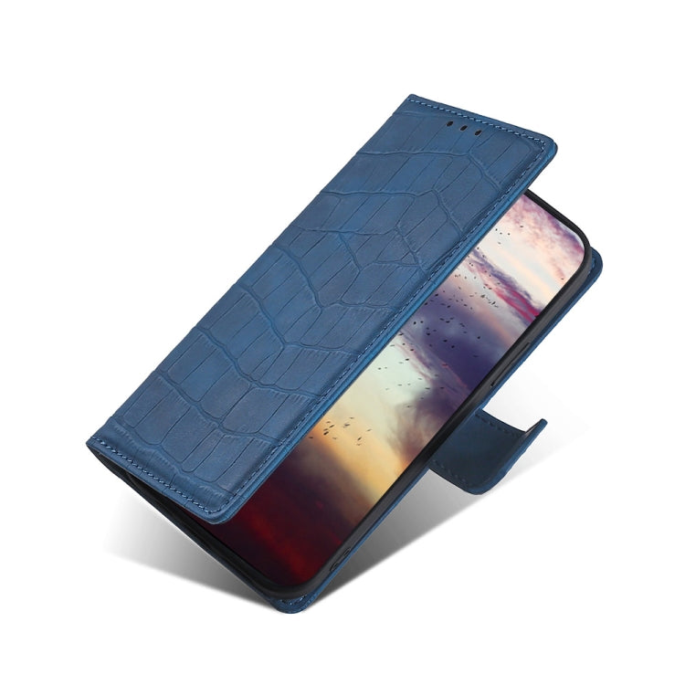 For OPPO R17 Pro Skin Feel Crocodile Texture Magnetic Clasp Horizontal Flip PU Leather Case with Holder & Card Slots & Wallet