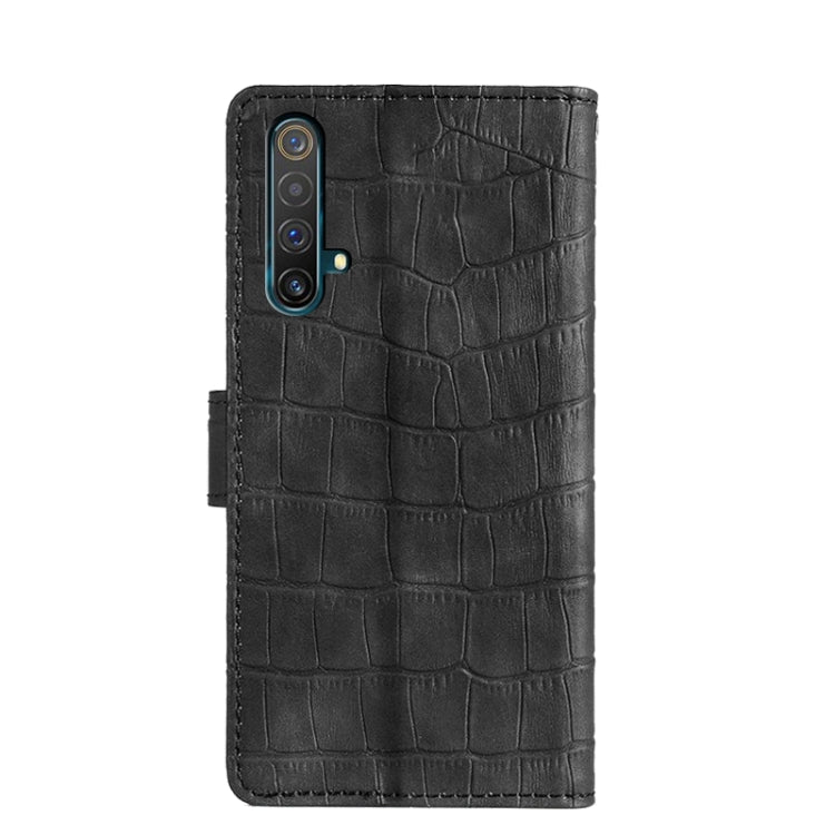 For OPPO Realme X50 Skin Feel Crocodile Texture Magnetic Clasp Horizontal Flip PU Leather Case with Holder & Card Slots & Wallet