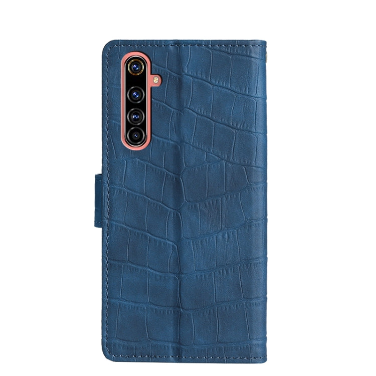 For OPPO Realme X50 Pro Skin Feel Crocodile Texture Magnetic Clasp Horizontal Flip PU Leather Case with Holder & Card Slots & Wallet