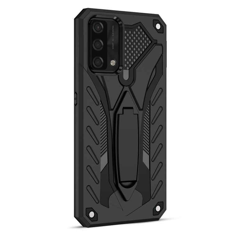 For OPPO A74 4G Shockproof TPU + PC Protective Case with Holder