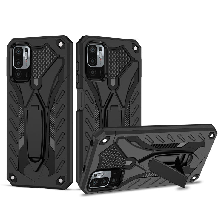 For Xiaomi Redmi Note 10 5G / Poco M3 Pro 5G Shockproof TPU + PC Protective Case with Holder
