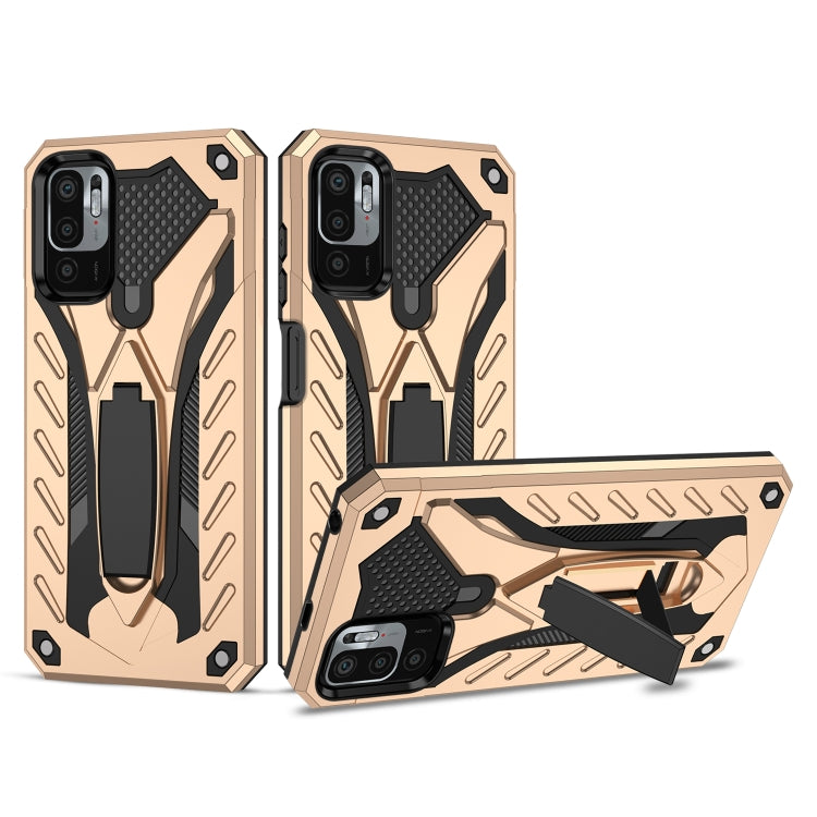 For Xiaomi Redmi Note 10 5G / Poco M3 Pro 5G Shockproof TPU + PC Protective Case with Holder