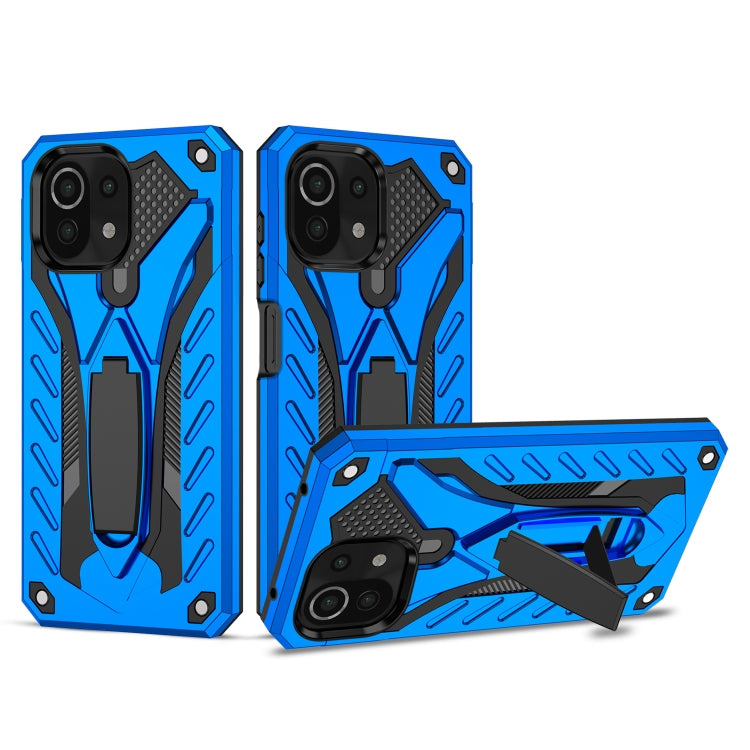 For Xiaomi Mi 11 Lite Shockproof TPU + PC Protective Case with Holder