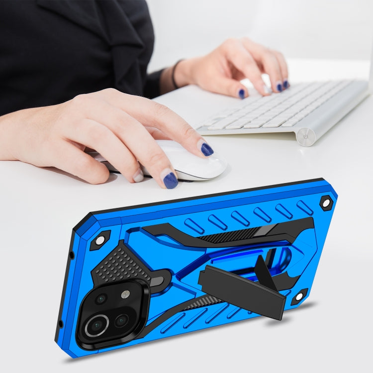 For Xiaomi Mi 11 Lite Shockproof TPU + PC Protective Case with Holder