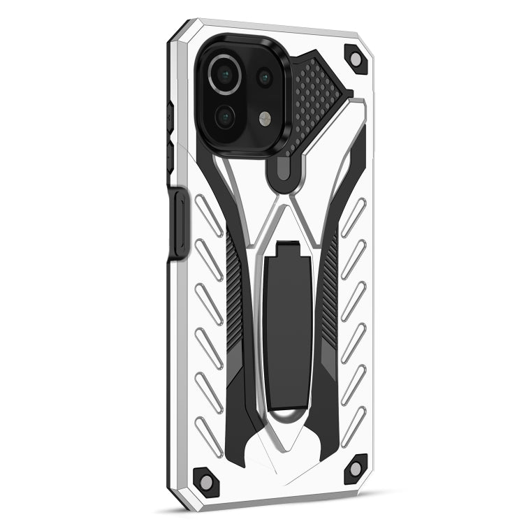 For Xiaomi Mi 11 Lite Shockproof TPU + PC Protective Case with Holder