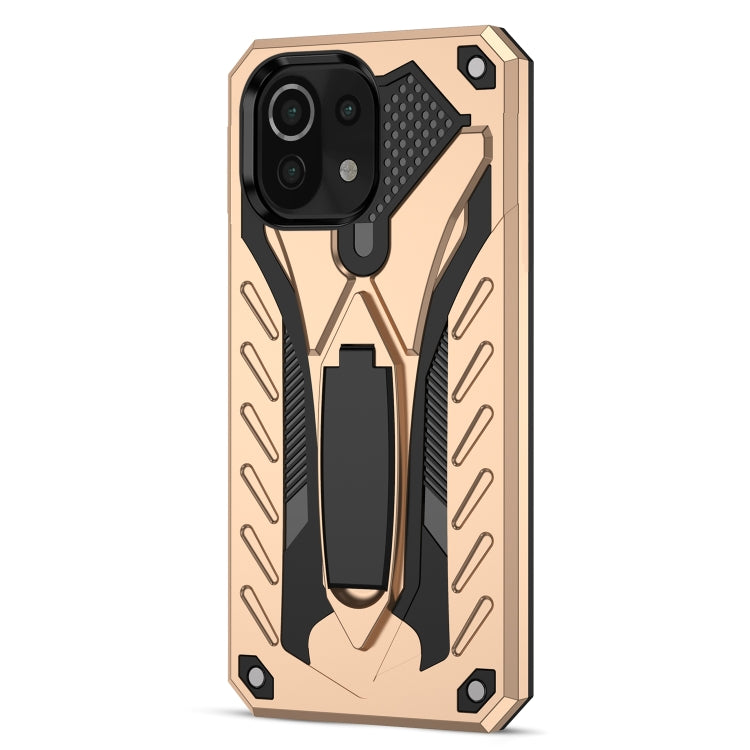 For Xiaomi Mi 11 Lite Shockproof TPU + PC Protective Case with Holder