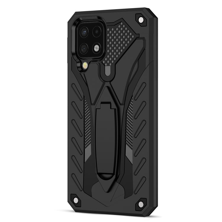 For Samsung Galaxy A22 4G Shockproof TPU + PC Protective Case with Holder