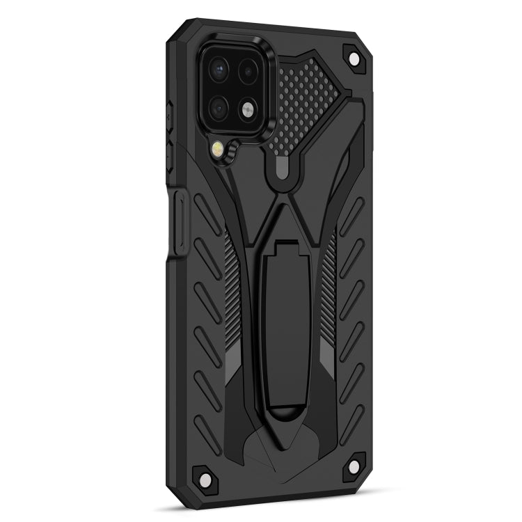 For Samsung Galaxy A22 4G Shockproof TPU + PC Protective Case with Holder