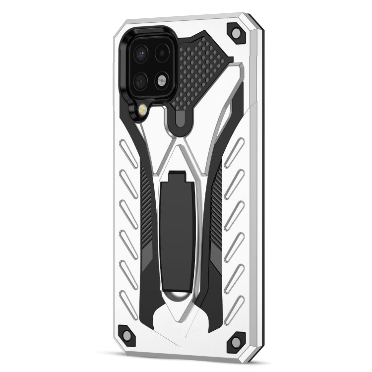 For Samsung Galaxy A22 4G Shockproof TPU + PC Protective Case with Holder