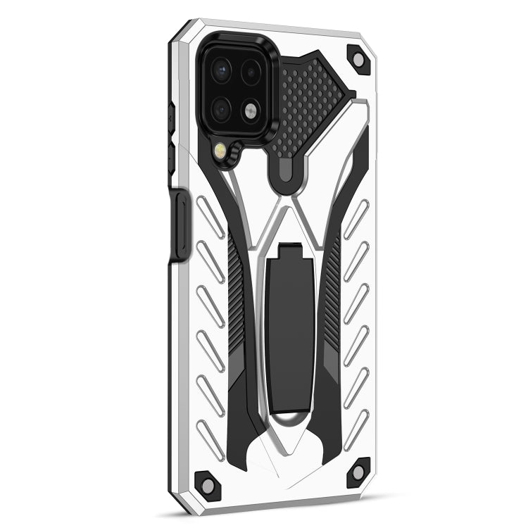 For Samsung Galaxy A22 4G Shockproof TPU + PC Protective Case with Holder