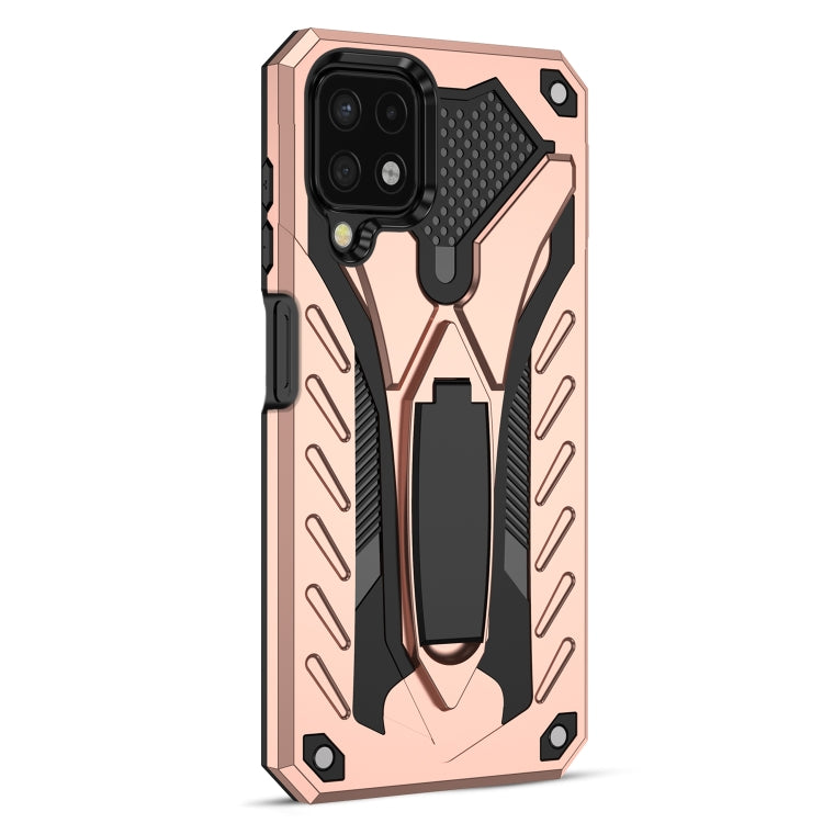For Samsung Galaxy A22 4G Shockproof TPU + PC Protective Case with Holder