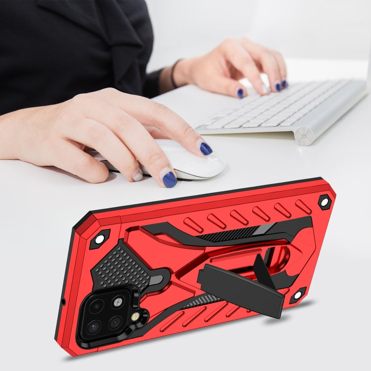 For Samsung Galaxy A22 4G Shockproof TPU + PC Protective Case with Holder