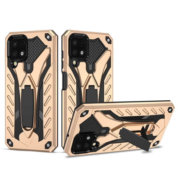 For Samsung Galaxy A22 4G Shockproof TPU + PC Protective Case with Holder