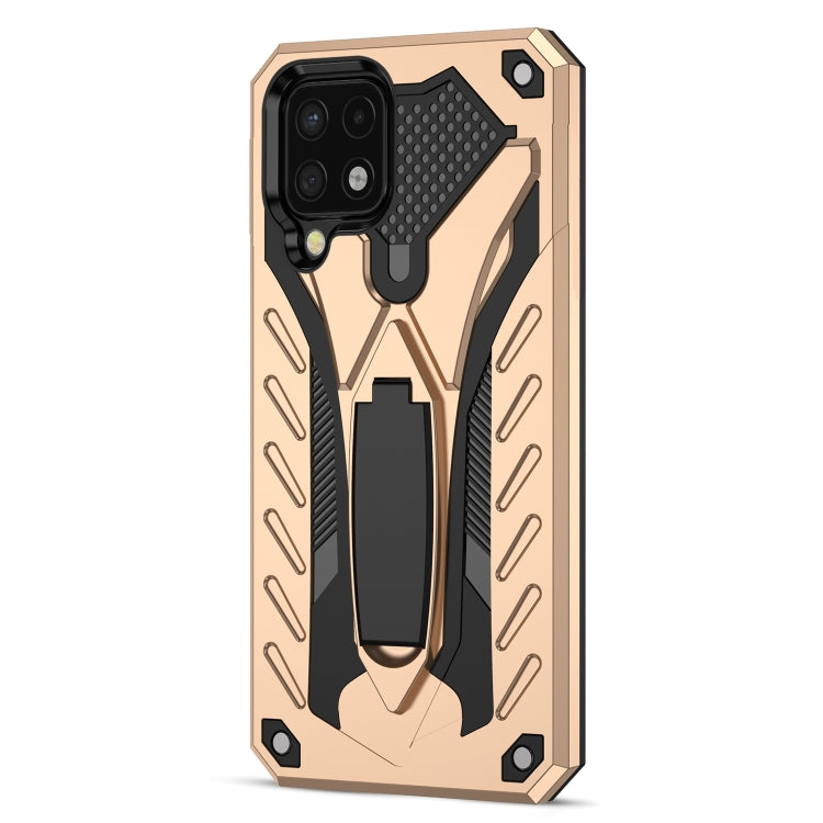 For Samsung Galaxy A22 4G Shockproof TPU + PC Protective Case with Holder