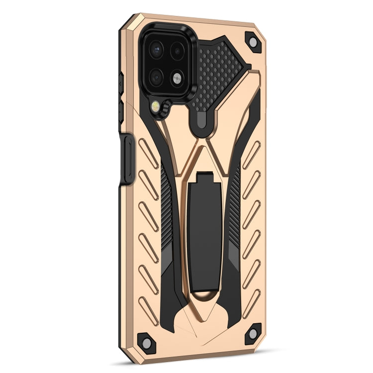 For Samsung Galaxy A22 4G Shockproof TPU + PC Protective Case with Holder