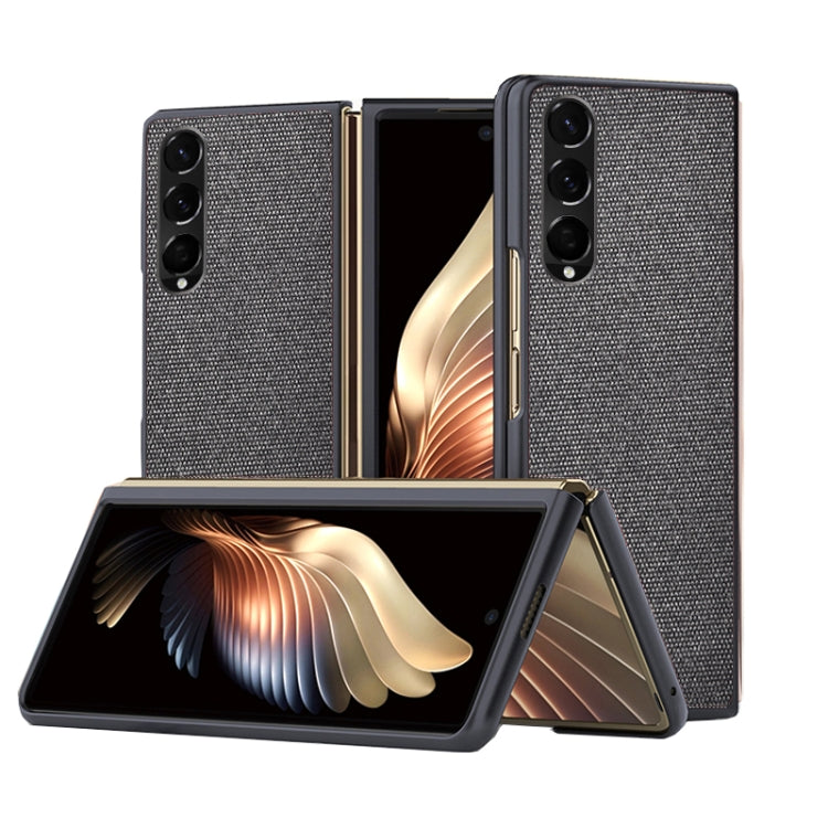 For Samsung Galaxy Z Fold3 5G Sea Sand Cloth Texture Shockproof PC+ TPU Protective Case
