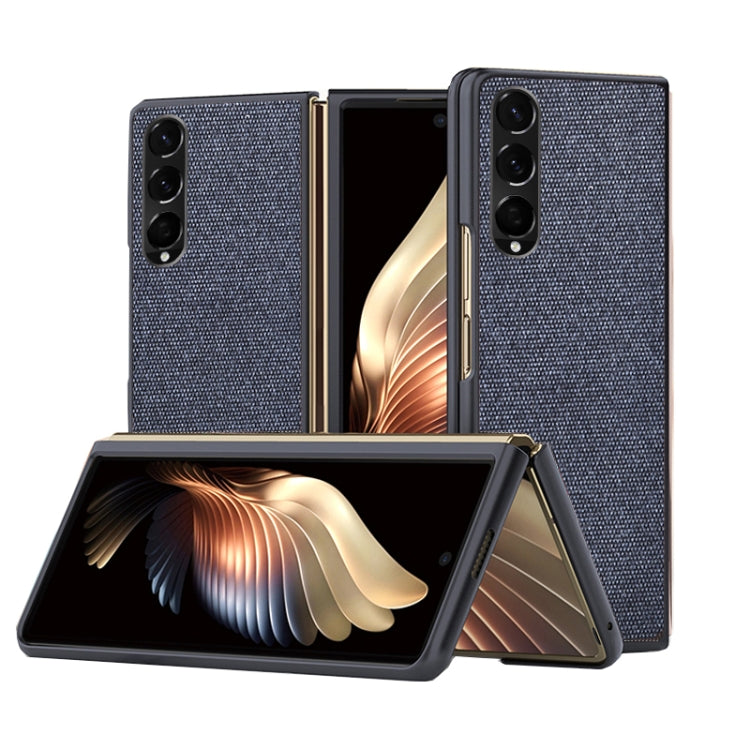 For Samsung Galaxy Z Fold3 5G Sea Sand Cloth Texture Shockproof PC+ TPU Protective Case