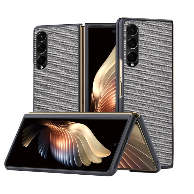 For Samsung Galaxy Z Fold3 5G Sea Sand Cloth Texture Shockproof PC+ TPU Protective Case