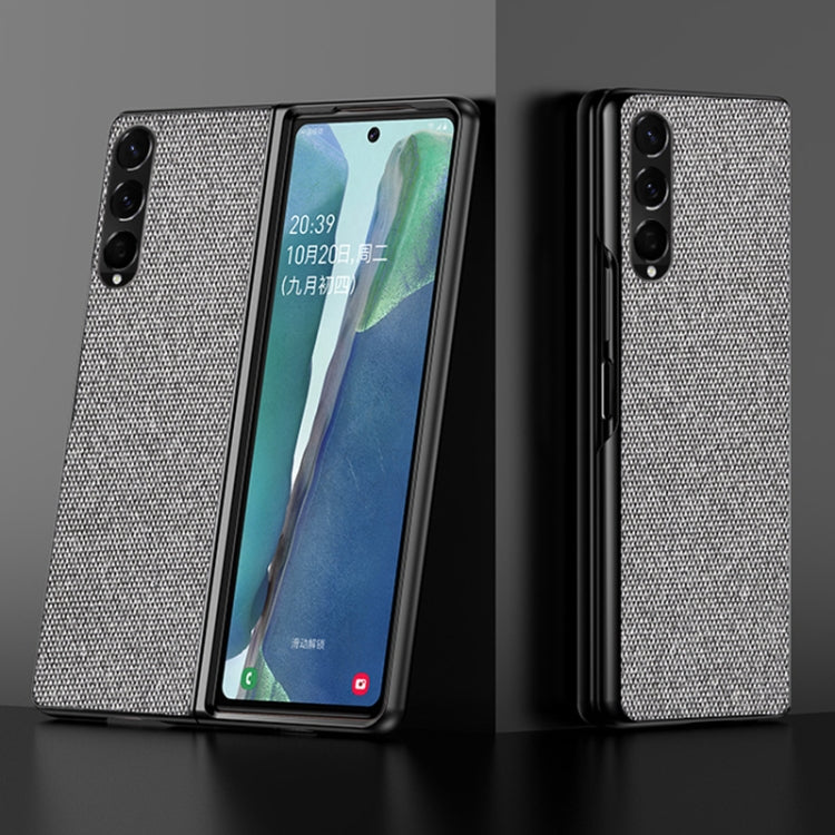 For Samsung Galaxy Z Fold3 5G Sea Sand Cloth Texture Shockproof PC+ TPU Protective Case