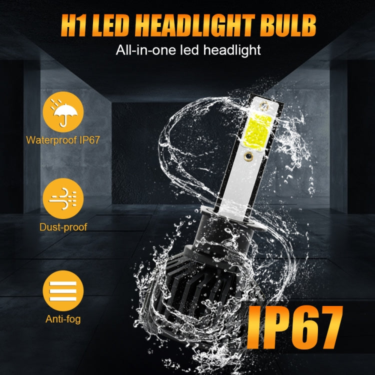1 Pair V10 H1 6000K / 8000LM / 40W / DC10-32V IP67 Waterproof Car LED Headlight