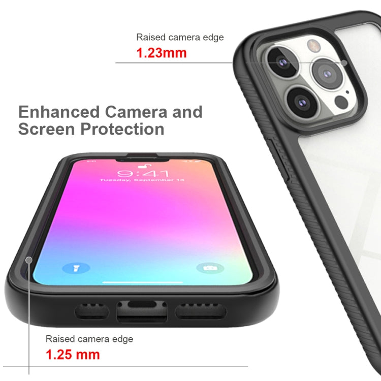 For iPhone 13 Starry Sky Solid Color Series Shockproof PC + TPU Protective Case