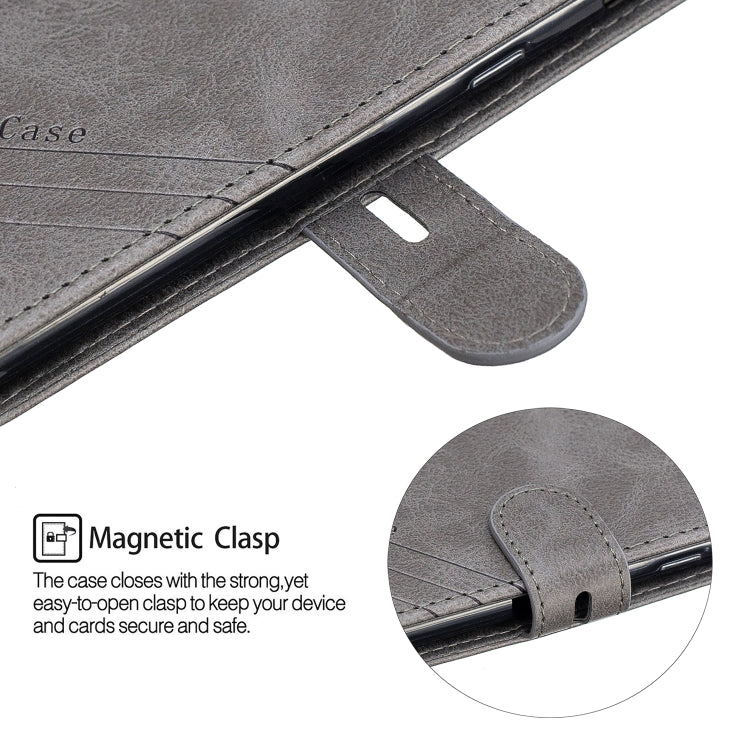 For iPhone 13 Stitching Style 2-Color Cow Texture Horizontal Flip PU Leather Case with Holder & Card Slot & Lanyard