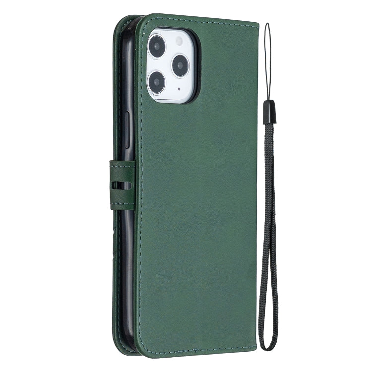 For iPhone 13 Stitching Style 2-Color Cow Texture Horizontal Flip PU Leather Case with Holder & Card Slot & Lanyard
