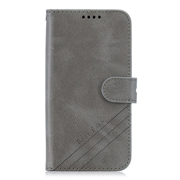 For iPhone 13 mini Stitching Style 2-Color Cow Texture Horizontal Flip PU Leather Case with Holder & Card Slot & Lanyard