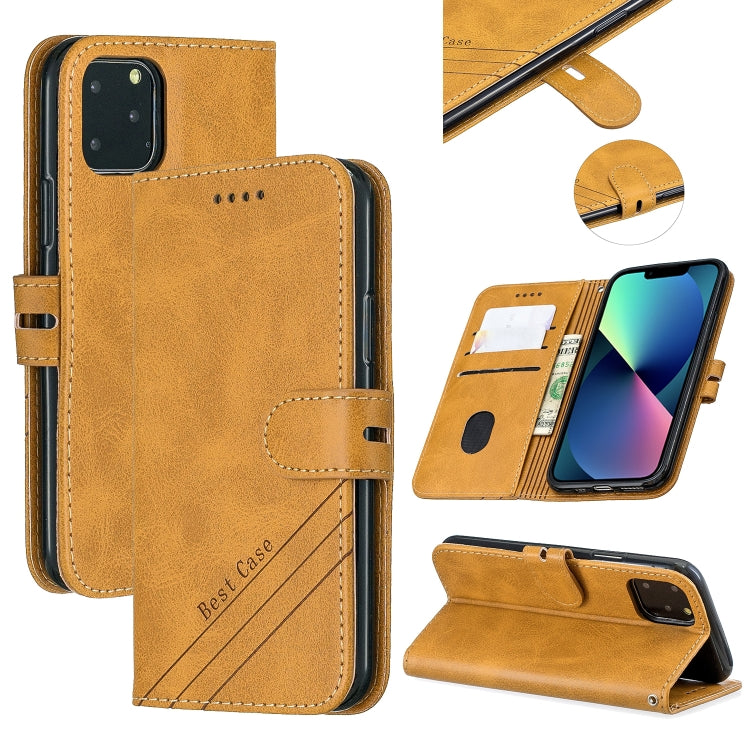 For iPhone 13 mini Stitching Style 2-Color Cow Texture Horizontal Flip PU Leather Case with Holder & Card Slot & Lanyard