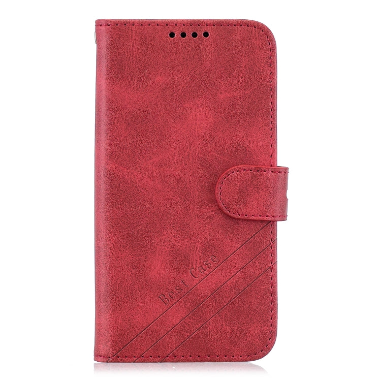 For iPhone 13 mini Stitching Style 2-Color Cow Texture Horizontal Flip PU Leather Case with Holder & Card Slot & Lanyard