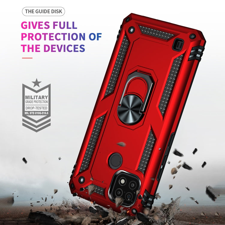 For OPPO Realme C21 Shockproof TPU + PC Protective Case with 360 Degree Rotating Holder