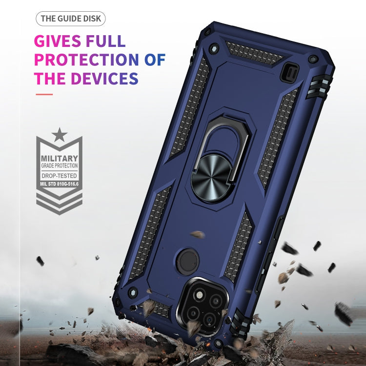 For OPPO Realme C21 Shockproof TPU + PC Protective Case with 360 Degree Rotating Holder