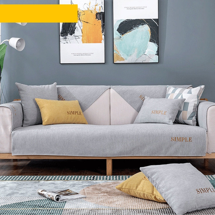 Four Seasons Universal Simple Chenille Non-slip Sofa Cover, Size:70x120cm