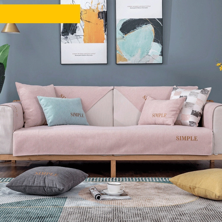 Four Seasons Universal Simple Chenille Non-slip Sofa Cover, Size:90x70cm