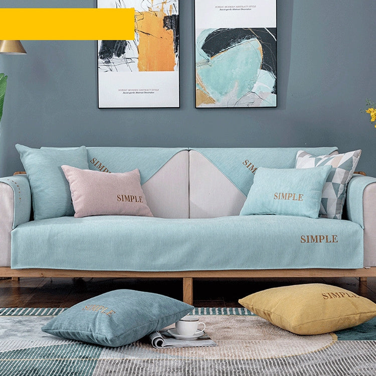Four Seasons Universal Simple Chenille Non-slip Sofa Cover, Size:110x160cm