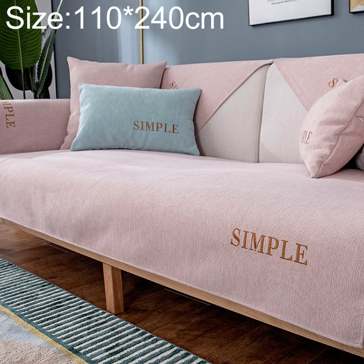 Four Seasons Universal Simple Chenille Non-slip Sofa Cover, Size:110x240cm