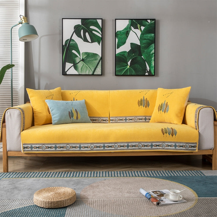 Four Seasons Universal Chenille Non-slip Full Coverage Sofa Cover, Size:70x180cm
