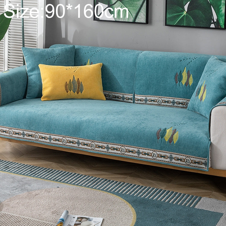 Four Seasons Universal Chenille Non-slip Full Coverage Sofa Cover, Size:90x160cm