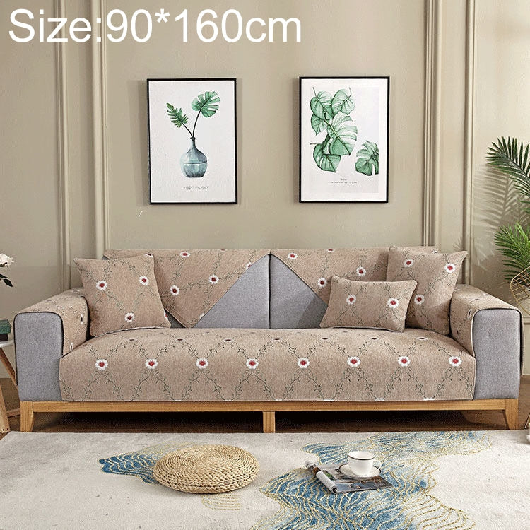 Four Seasons Universal Chenille Non-slip Full Coverage Sofa Cover, Size:90x160cm