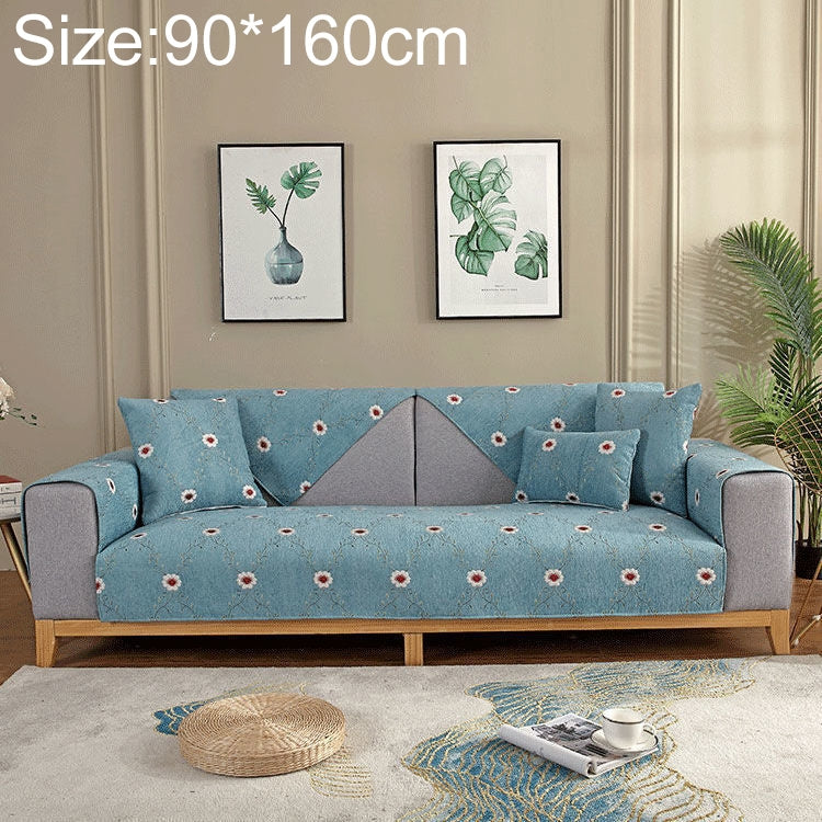Four Seasons Universal Chenille Non-slip Full Coverage Sofa Cover, Size:90x160cm