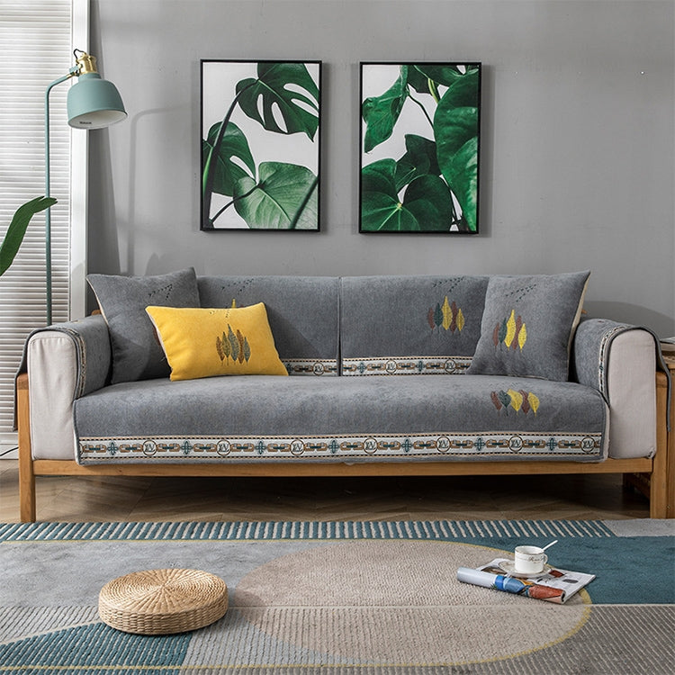 Four Seasons Universal Chenille Non-slip Full Coverage Sofa Cover, Size:90x180cm