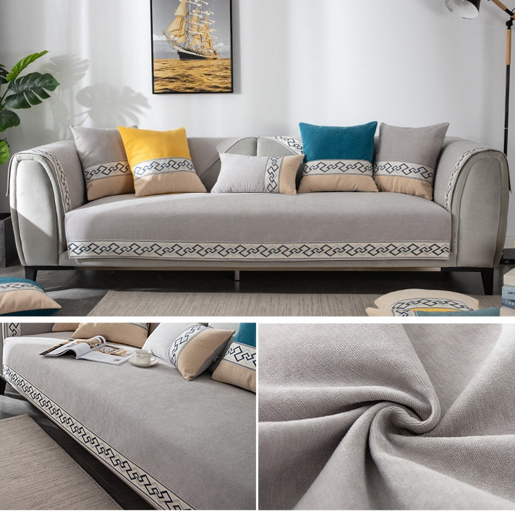 Four Seasons Universal Chenille Non-slip Full Coverage Sofa Cover, Size:90x180cm