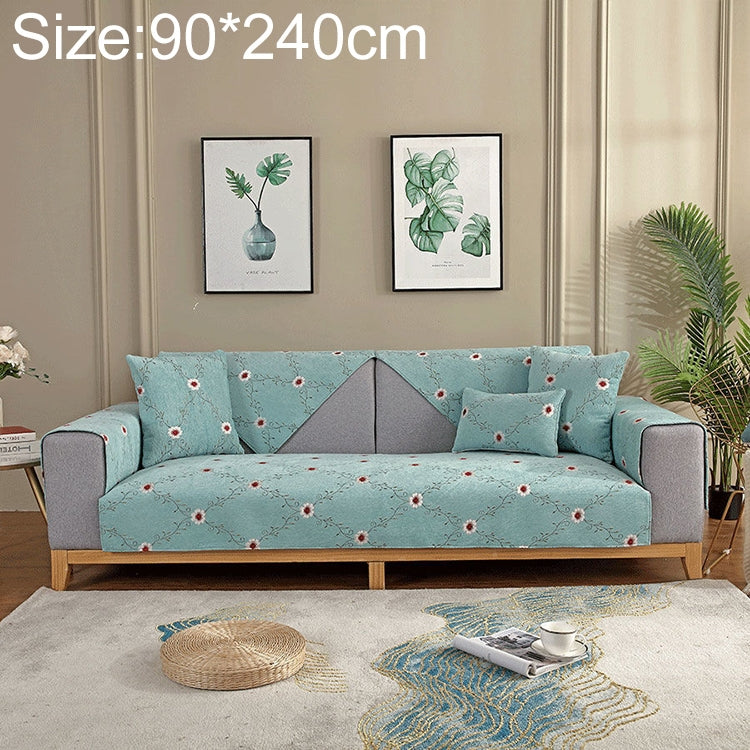 Four Seasons Universal Chenille Non-slip Full Coverage Sofa Cover, Size:90x240cm