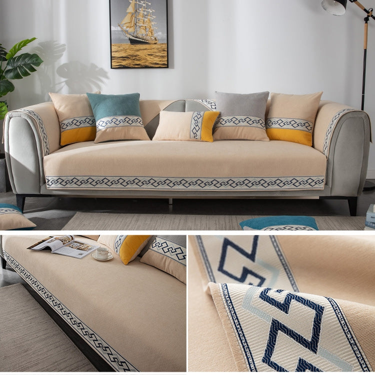 Four Seasons Universal Chenille Non-slip Full Coverage Sofa Cover, Size:110x210cm