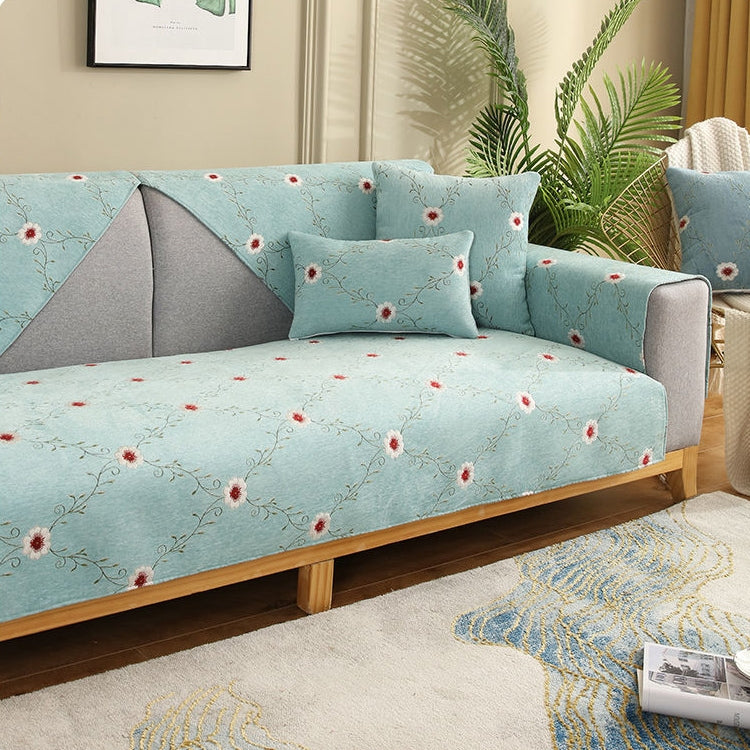 Four Seasons Universal Chenille Non-slip Full Coverage Sofa Cover, Size:110x240cm